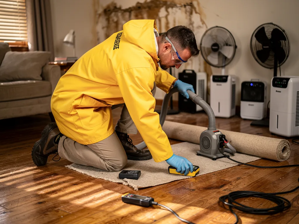 Hardwood Floor Drying